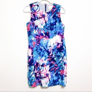 Cynthia Rowley Blue 100% Silk Shift Dress Size 4